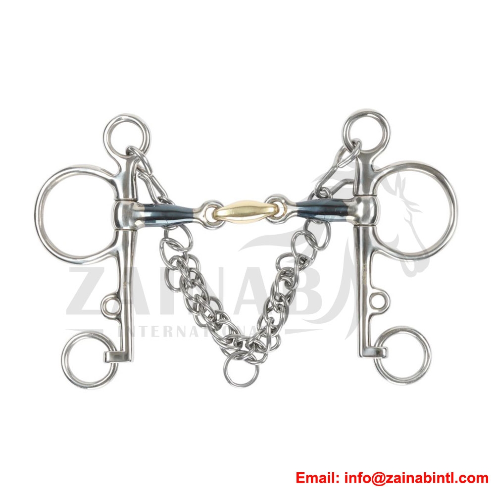 PELHAM BIT BLUE ALLOY MOUTH
